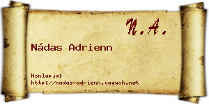 Nádas Adrienn névjegykártya